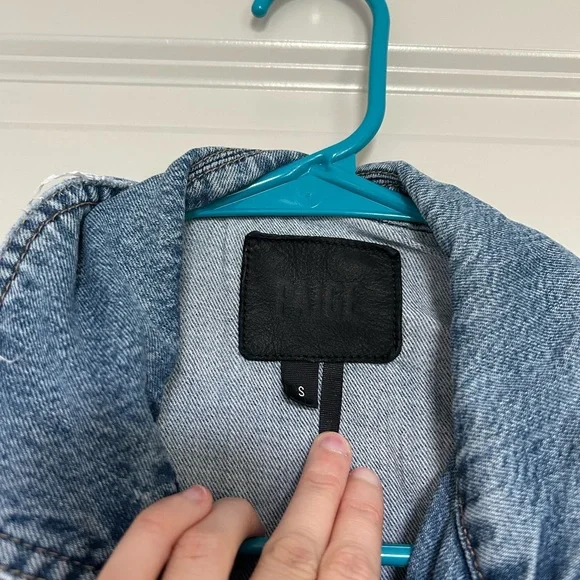 PAIGE women’s strappy denim Jacket size small - Picture 4 of 9